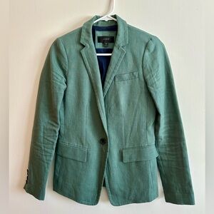 J. Crew Linen Blend Regent Blazer Sz 00